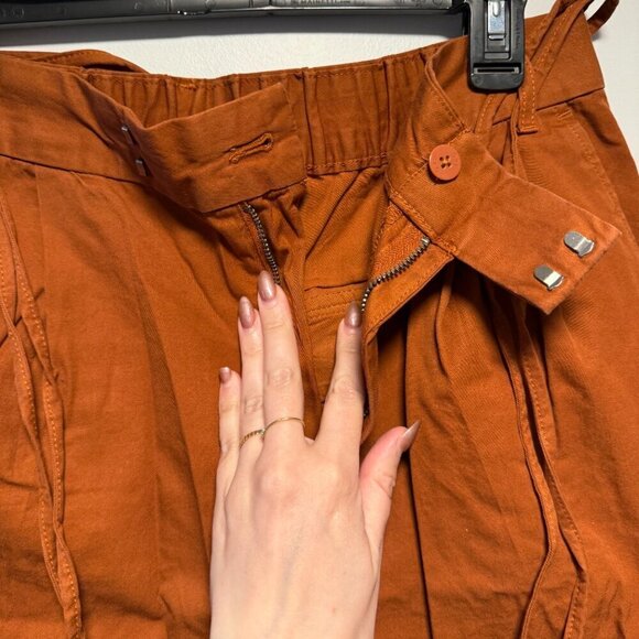 GAP Twill Barrel Ankle Pant Copper 12 - Picture 4 of 11